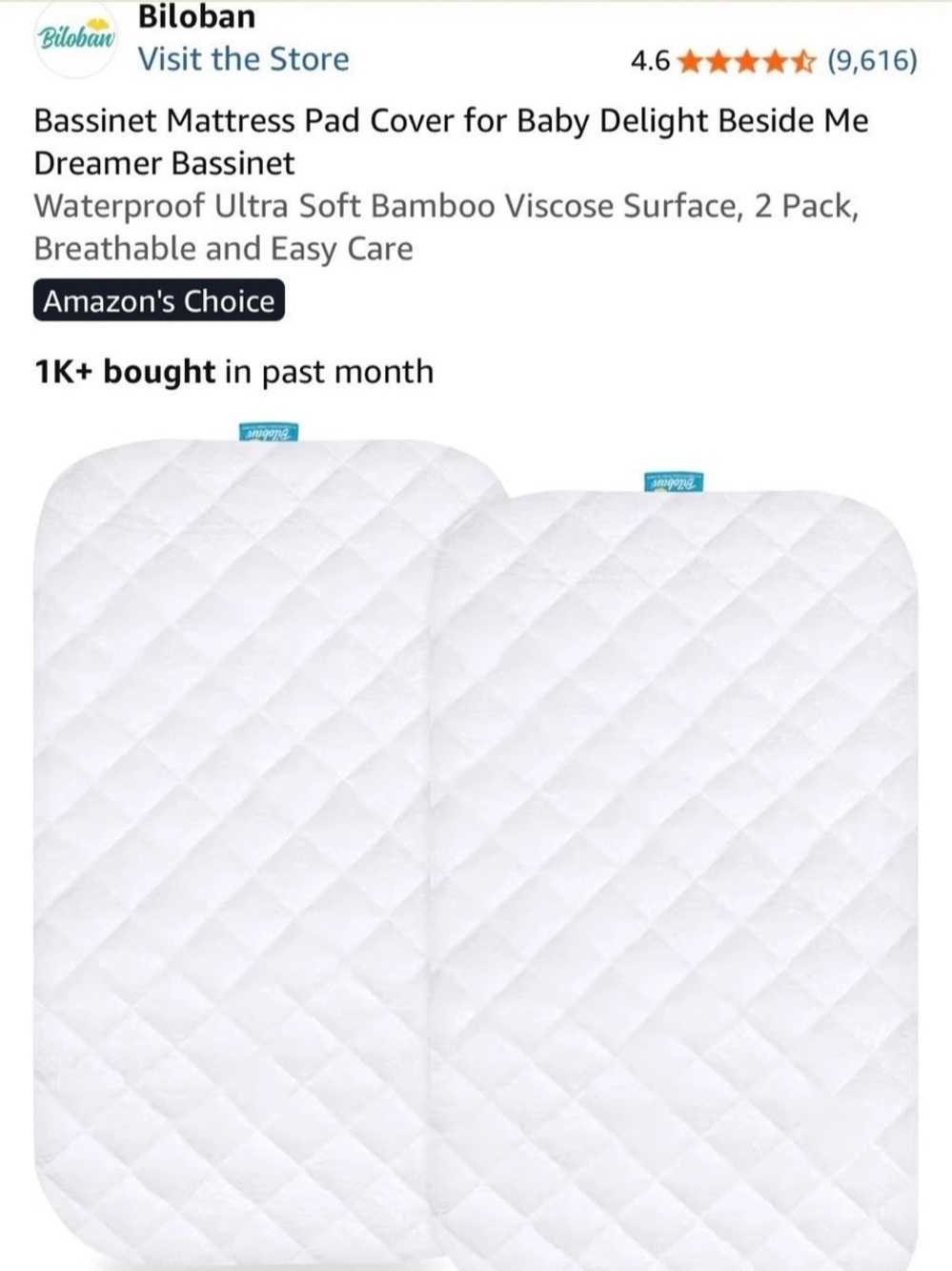 Waterproof Bassinet Mattress Cover for Baby Bassinet *never used !